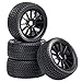 Produktbild Buggy Reifen Felgenset Street mit 10-Speichenfelge schwarz 1:8 partCore 320020