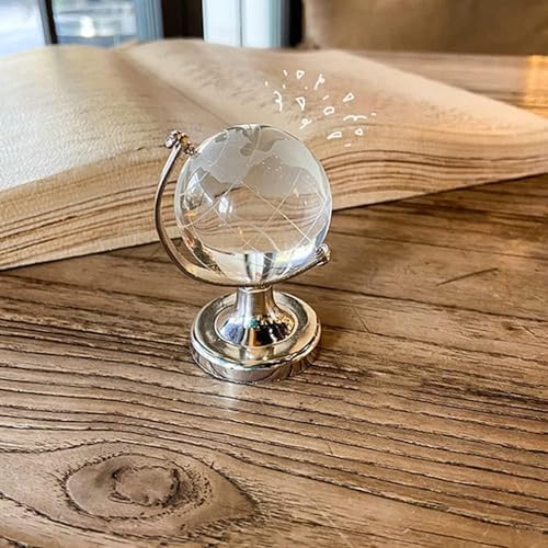 Miniatura 4 de Globo de cristal, bola de cristal, esfera de cristal, globo de vidrio, globo de vidrio redondo de la Tierra, mapa del mundo, esfera de bola,