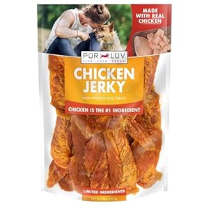 Dog Treats, Chicken Jerky for Dogs, Made with 100% Real Chicken Breast, 32 Ounces, Healthy, Easily Digestible, Long-Lasting, High Protein Dog Treat, Satisfies Dog’s Urge to Chew