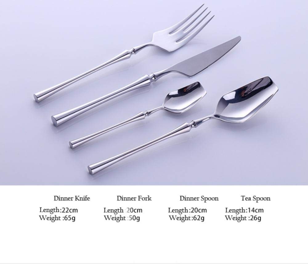 Besteck Set Western Portable Besteck Set Travel 304 Edelstahl Geschirr Set Luxus Griff Messer Gabel Abendessen Geschirr Set 24-Tlg