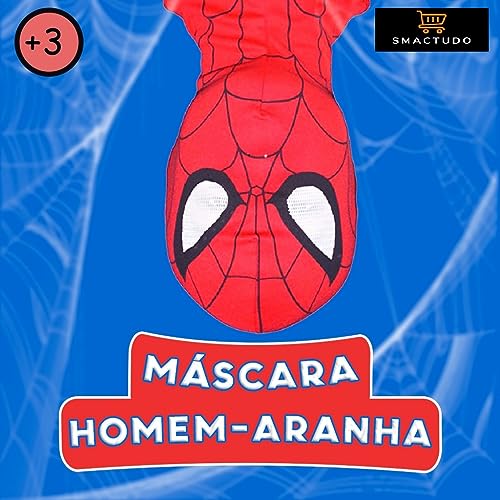 Máscara Infantil Homem Aranha Super Heróis Spider-man