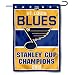WinCraft St. Louis Blues 2019 Stanley Cup Champions Double Sided Garden Flag