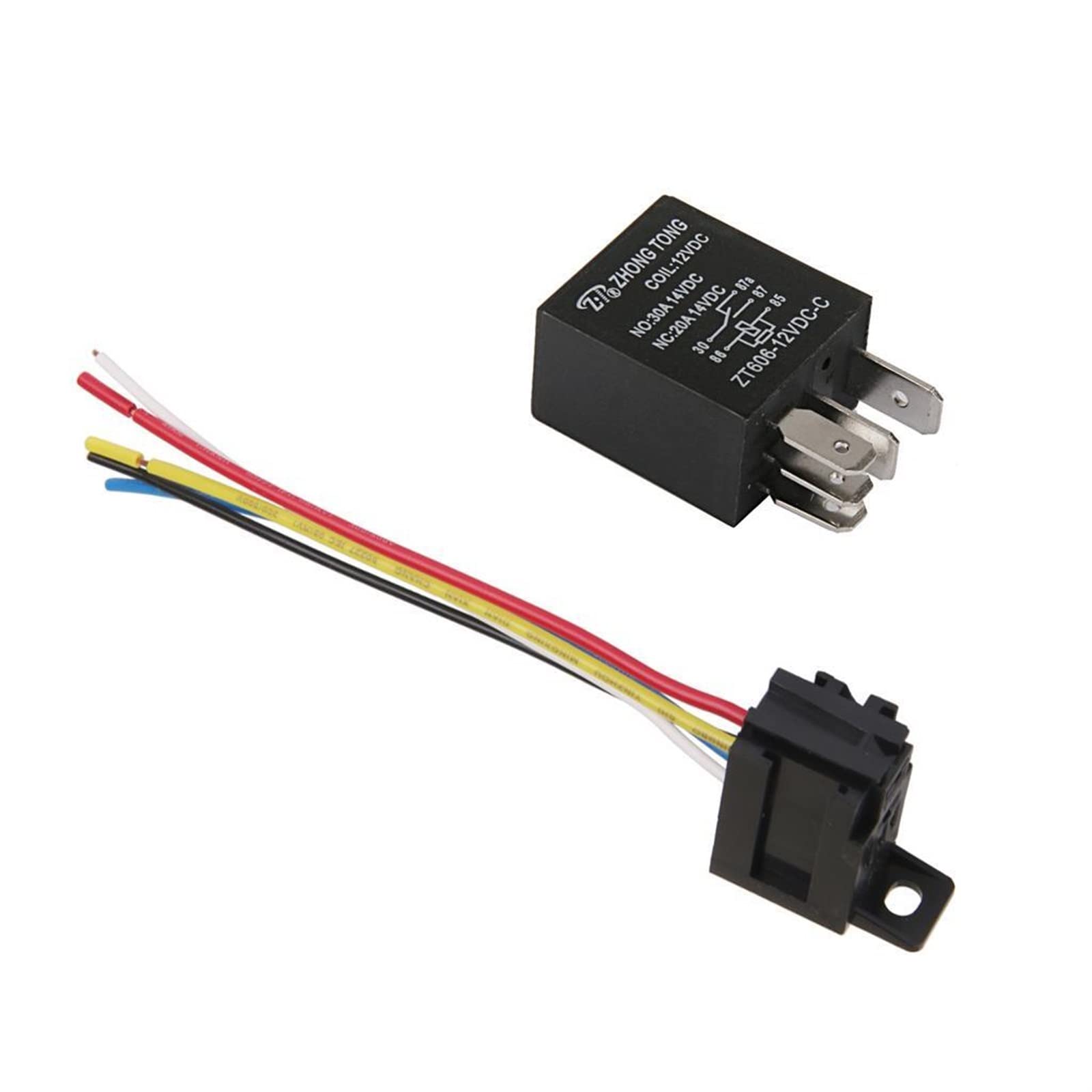 Parti di ricambio Auto Camion Auto Automotive DC 12V 20A/30A AMP SPDT Relè & Socket 5 Pin 5 Wire