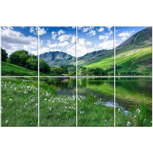 HIRESC Decorative Acoustic Panels 8 Pack, 48"x32" Large Sound Absorbing