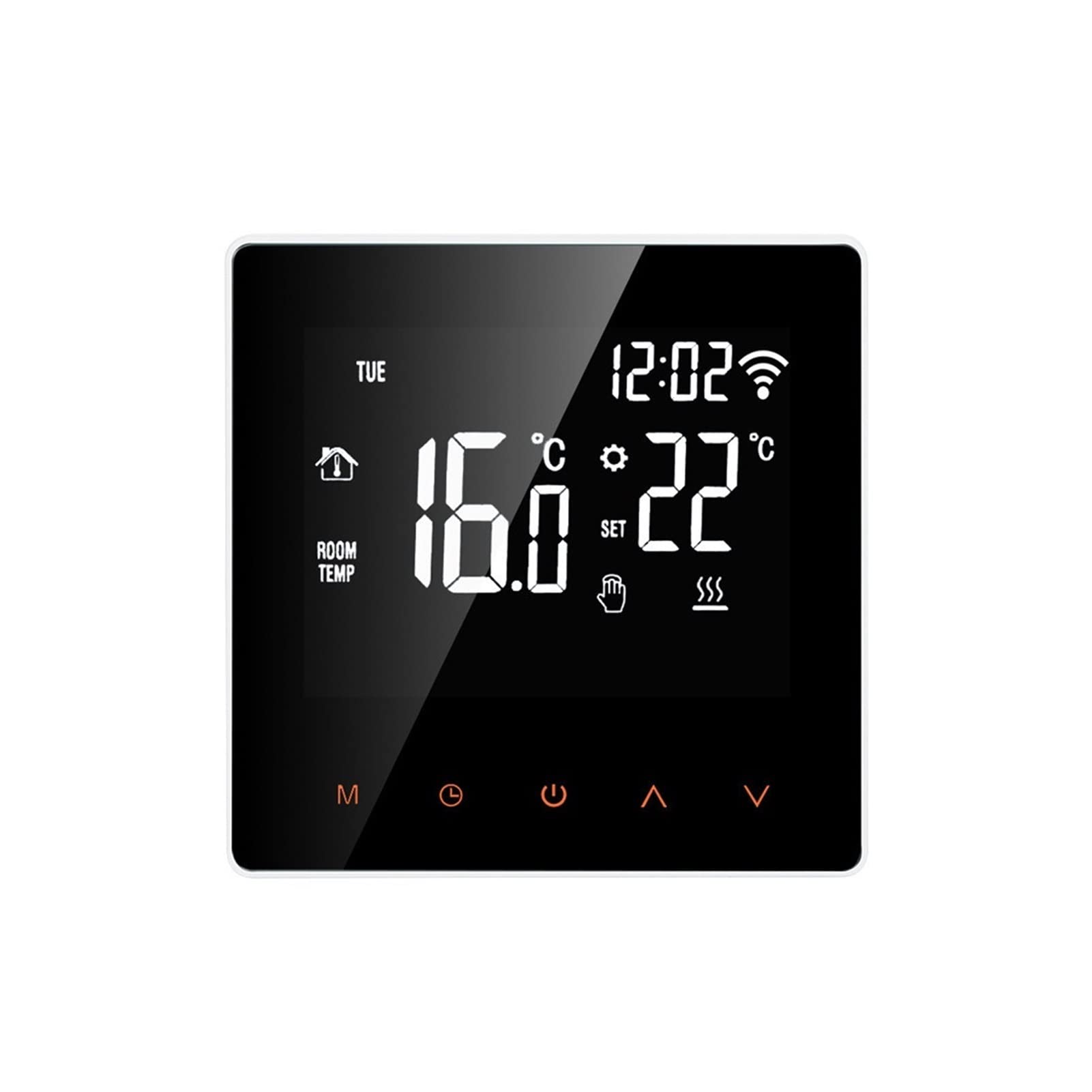 Cyfrowy higrometr termometr wewnętrzny Tuya WiFi Smart Thermostat, Elektryczna Ogrzewanie podłogowe Ogrzewanie Wody/Gaz Pilot Pilot Z wyświetlaczem LCD(NO WiFi 3A Heating)