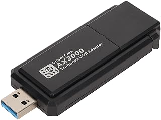 WiFi 6E USB Network Adapter, 3000Mbps WiFi Dongle USB 3.0 Triple Band 2.4G 5G 6G Network Adapter for Windows 10 11, 802.11ax ac a b g n