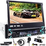 Reproductor multimedia para coche, Bluetooth, GPS, 1 DIN, audio estéreo, receptor de radio FM,...