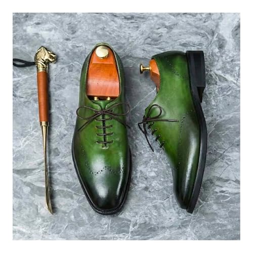 Image of Lethato Handcrafted Wholecut Oxford Men's Genuine Leather Lace Up Dress Shoes