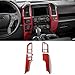 Voodonala Red Central Control Covers Frame Vent Trim Accessories for Ford F150 2015 2016 2017
