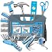 Hi-Spec 86 Piece College Dorm Household Tool Kit with 2-in-1 T Handle Ratcheting Bit Driver, Screw Bits, Bike Repair Multitool, Camping Multi Pliers for University, Homeowners, Starter Tool Set