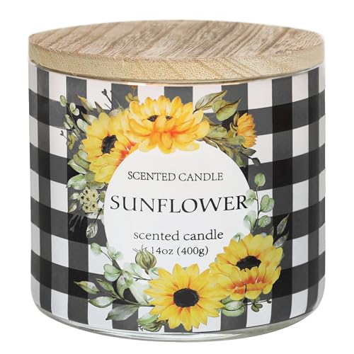 jar candles sunflower