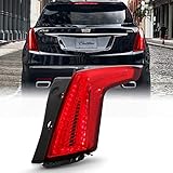 ACANII - For 2017-2019 Cadillac XT5 All Red Lens LED Tail Light Brake Lamp Assembly Replacement Right Passenger Side