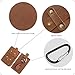 DK86 Medieval Leather Belt Pouch Renaissance Costume Accessories LARP Waist Bag Fanny Pack, Small Brown