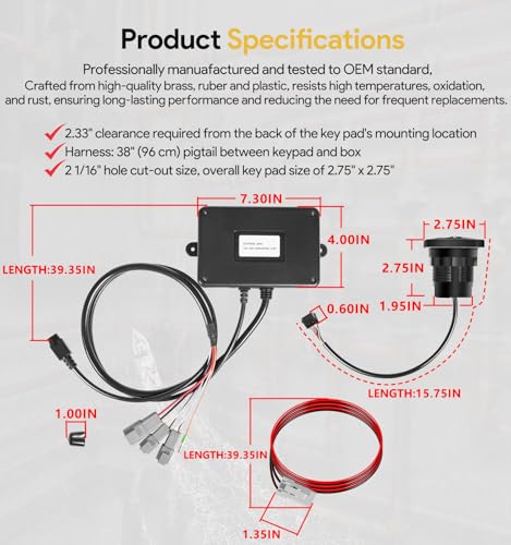 Kit de interruptor táctil para solucionar la falta de control en flaps Lenco de un actuador 6