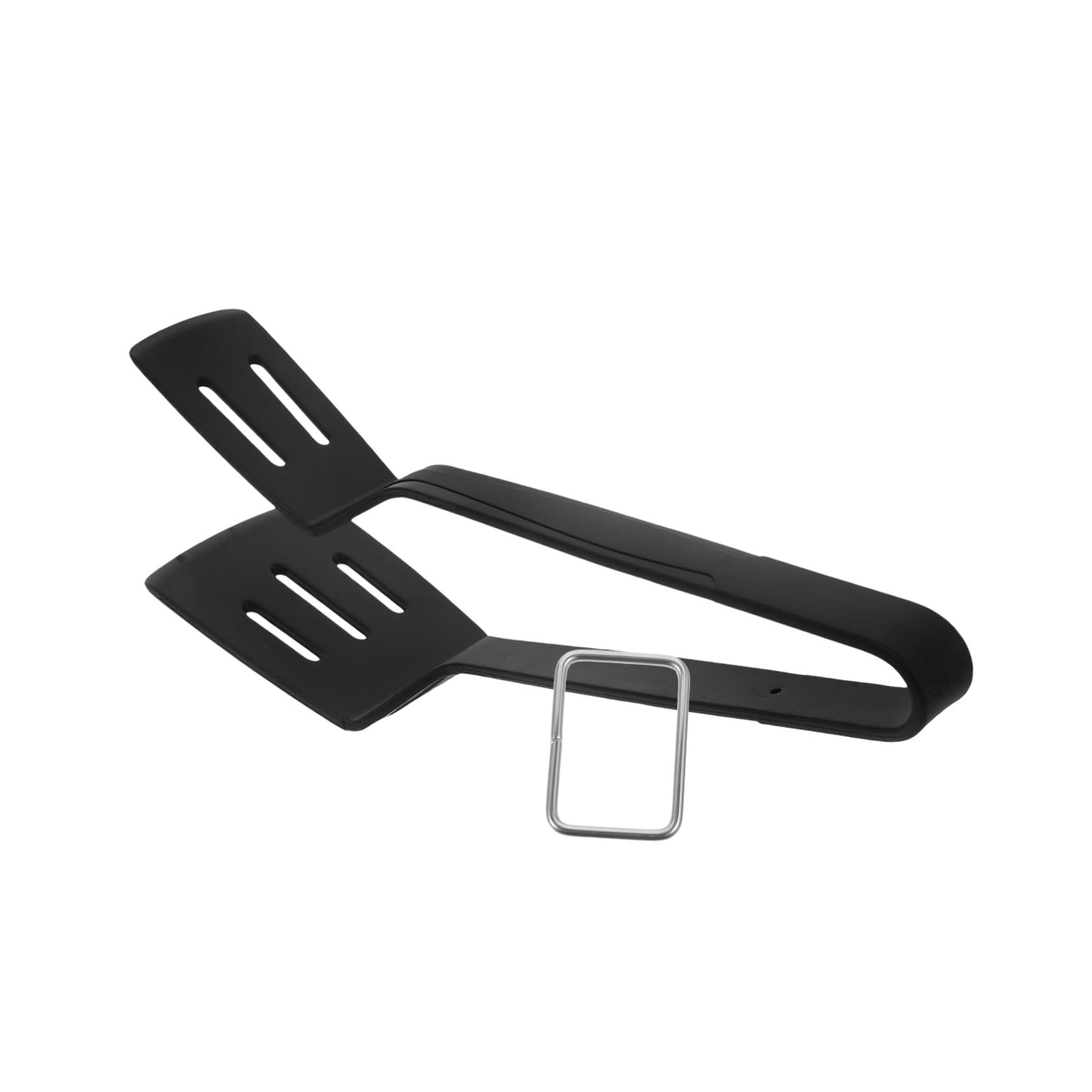POPETPOP 5 Stück Bratspatel-Clip Essensclips Burger-Smasher Essenszange Zange Küche Grill spachtel Küchenkochzange Küchenspatel Steakklemme Lebensmittelspatelzange Kochen Kieselgel Schwarz