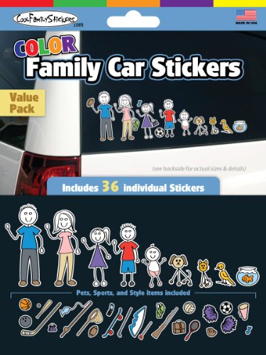 WMI Designs (9051) Color Accent Family Stickers Kit (36)