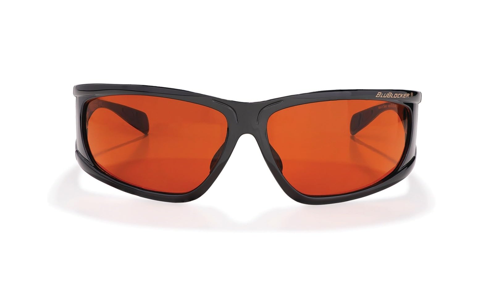 BluBlocker Gafas de sol polarizadas Viper, color negro, 100 % protección UV y luz azul. Agarre de goma., Negro -