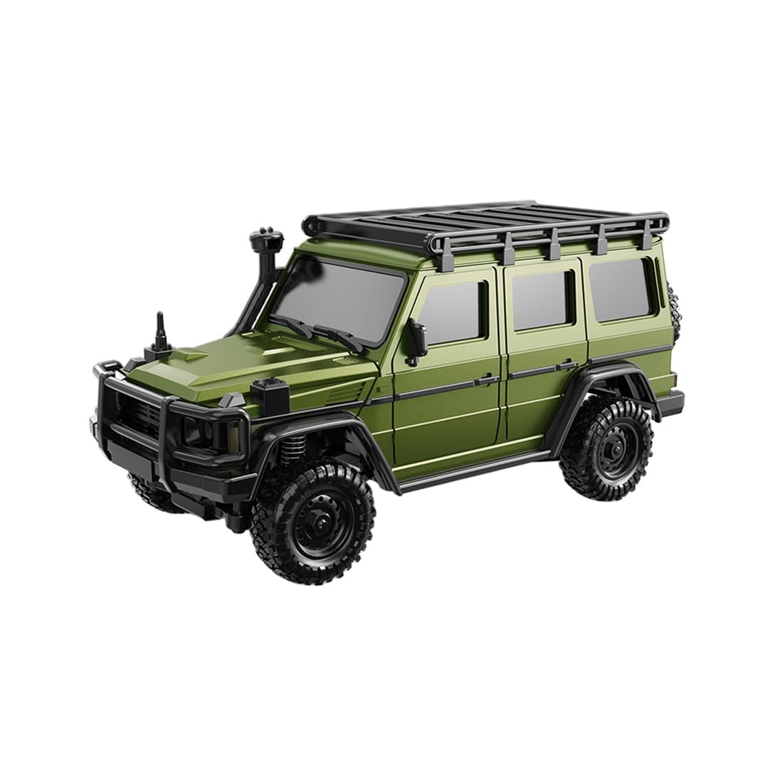 Modelo RC Crawler a escala 1:43 con control totalmente proporcional, control de aplicación y dos carrocerías
