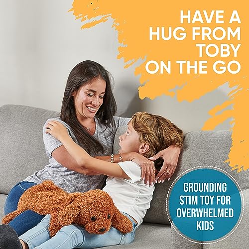 Image of FRIENDLY CUDDLE Weighted Lap Blanket for Kids & Adults - Kids Weighted Blanket - ASD, Sensory Processing Weighted Stuffed Animals Dog Toy - Microwavable Weighted Lap Pad for Kids, 5 Lbs.