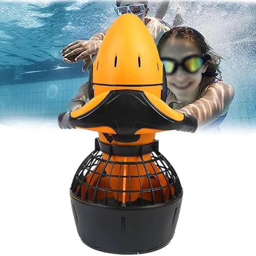 Dfdieratve Submarina Scooter 500w Patinete EléCtrico SubacuáTico de Buceo Propulsor Submarino del Equipo de Buceo,para Bucear,Nadar,Aventuras y Perseguir Peces,300W-1Battery