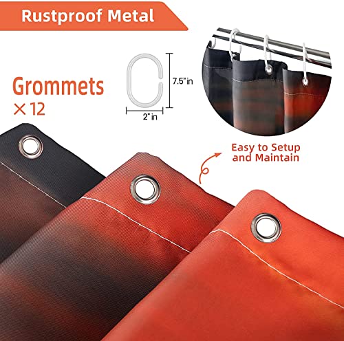 Leopard Cheetah 4Pcs Shower Curtain Set - Waterproof African Bathroom Decor Accessories (1 Animal Print Curtain & 3 Rugs) - Easy Install W/12 Grommets & Hooks, Non-Skid, Safe #TOP4