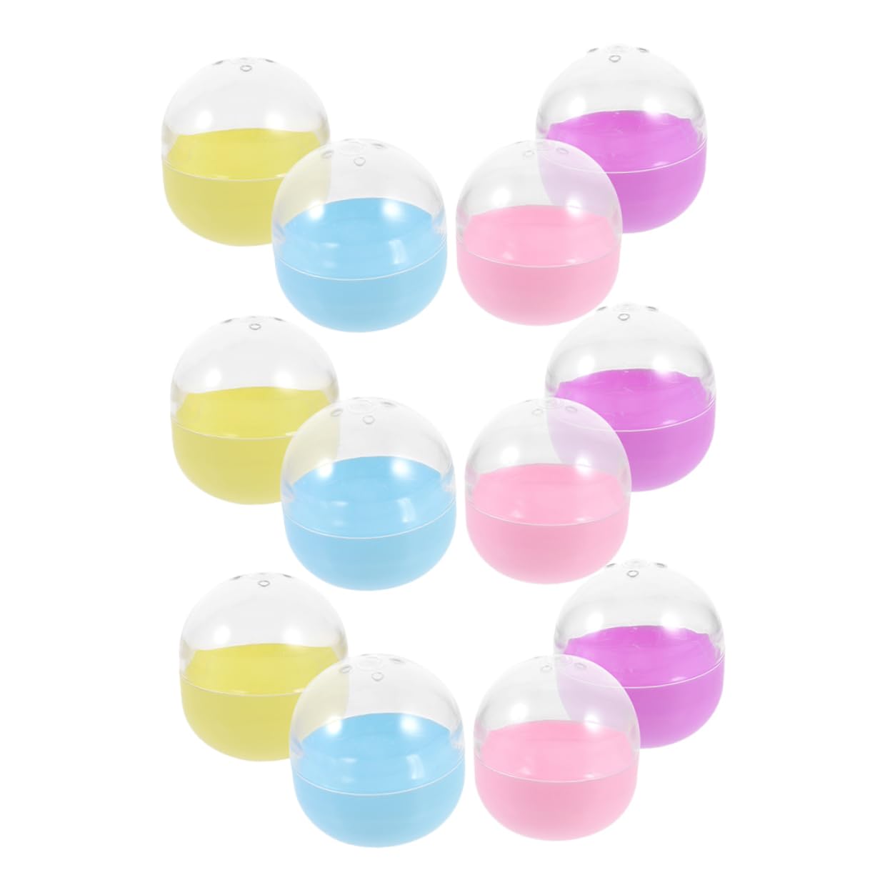 Alipis Lot de 25 Capsules Transparentes Rondes en PS pour Machine à Friandises, Faciles à Ouvrir et Refermables, pour Fêtes et Distributeurs Automatiques