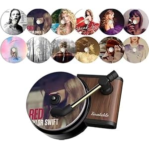 16 PCS Taylor Car Air Fresheners Vent Clips, POP Record Player Car Fresheners for Women, Album Cover Air Freshener Car Accessories For Music Fans Gift