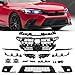 Suitable for Grille Kit [17Pcs, Front Bumper Bracket, Fog Light] Compatible with 2022-2024 Honda Civic Sedan [OEM Style Replacement] 71201-T20-A01, 71201T20A01, 71240-T20-A00, 71240T20A00
