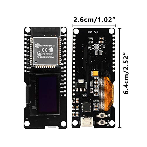MELIFE 0.96" OLED ESP-WROOM-32 for ESP32 Display 2.4GHz WiFi Bluetooth Dual Mode Development Board Display for Arduino Wemos AP STA - Thumbnail 3
