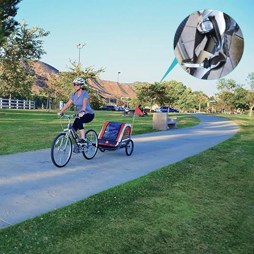 usefulbeauty Anhängerkupplung für Fahrräder, Fahrradbefestigung für Anhänger | Stoßdämpferhaken robust mit Schnellverschluss für Wandern, Camping und Spaziergang mit Hunden