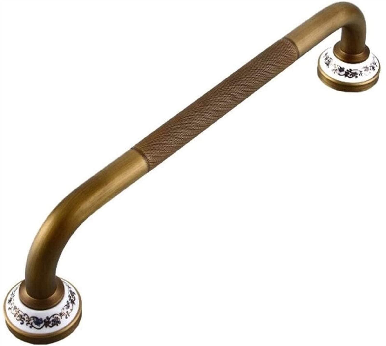 Barra de apoyo de seguridad, toallero de pared de cobre de seguridad, barra de apoyo antideslizante con riel de apoyo, barra de toalla de baño, dorado, inodoro para ducha para niños mayores/50 cm ( )