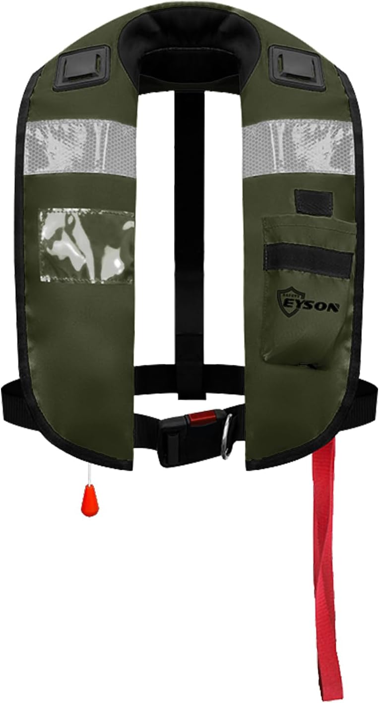 Automatic Inflatable Life Jacket|Life Vest for Adults|PFD Low Profile|Supports up to 330 lbs(ES639720)
