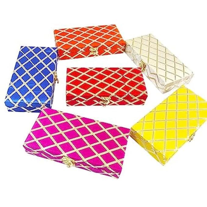 4 Stück Gastgeschenke für Hochzeiten, Weihnachtsgeschenk, Hochzeitsgeschenk, Diwali-Geschenk, Valentinstagsgeschenk, indisches Geschenk, indische Brautjungfer-Box, Rückgabe-Geschenk (4)