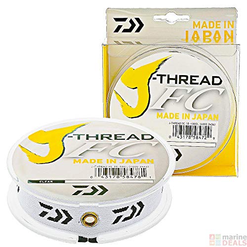 Daiwa J-Thread FC fluorocarbone 60 LB fil de pêche invisible carnassiers mer et eau douce