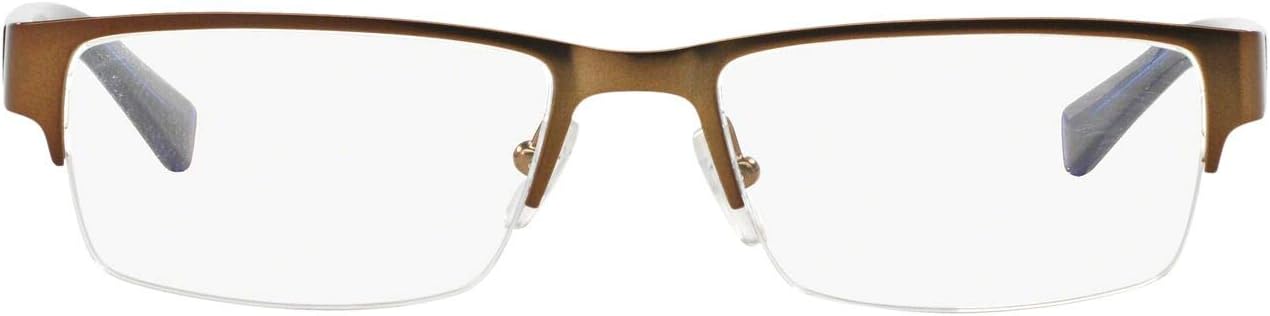 Men's Ax1015 Metal Rectangular Prescription Eyewear Frames