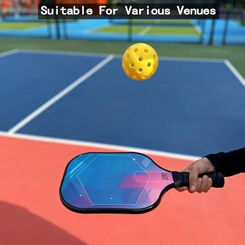 Miniatura 6 de Pickleball paddlePaddles Set USAPA Approved Fiberglass Surface Pickleball Paddles Set of 2 16mm Lightweight Polypropylene Honeycomb Core Flexible