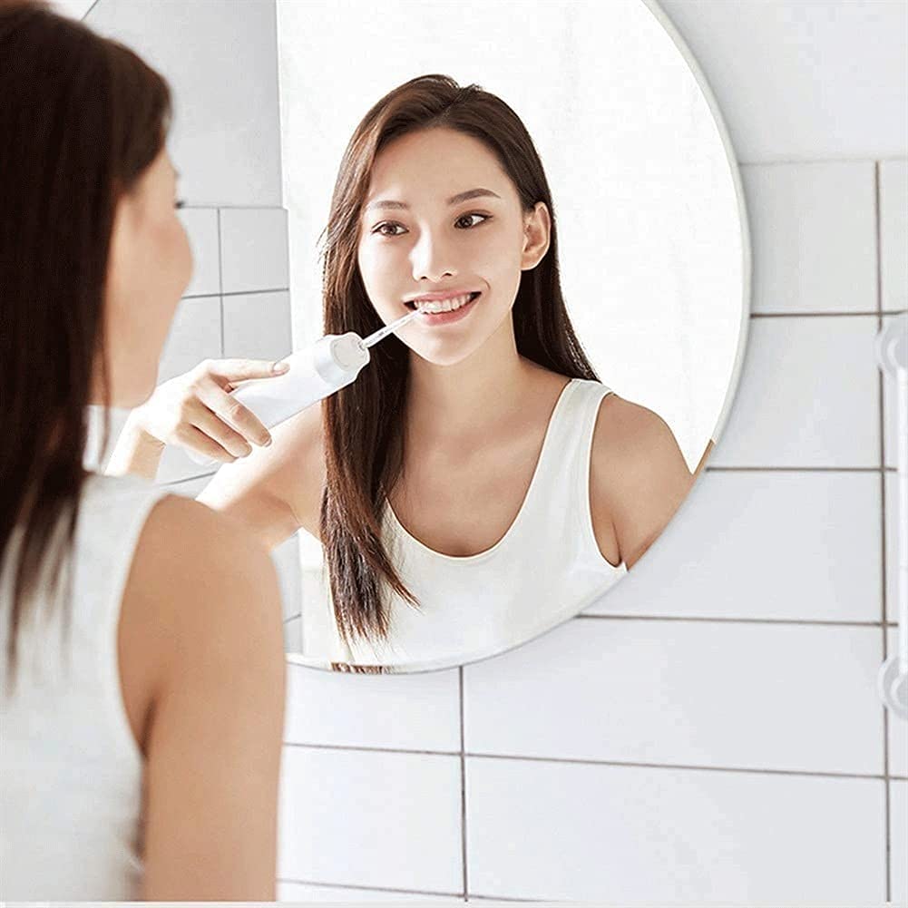 FLOSSER Acqua CORDENDER, pulitore di Denti dentali Professionali, 3 modalità IPX7 Irrigatore Orale Impermeabile con 2 Punte, Portatile e Ricaricabile