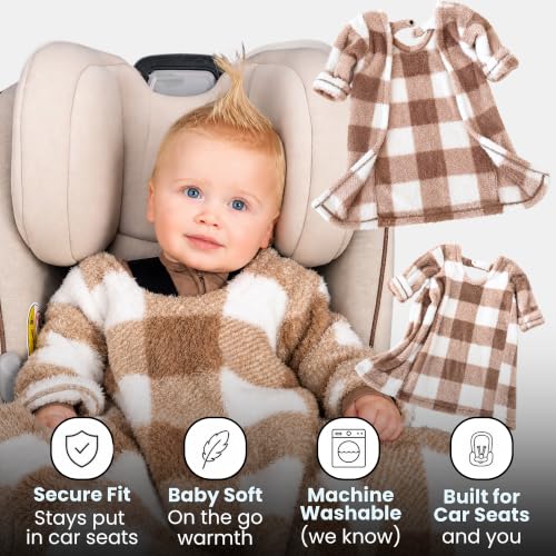 Image of Buckle Me Baby Cozy Car Seat Blanket -Wearable Car Seat Blankets for Babies