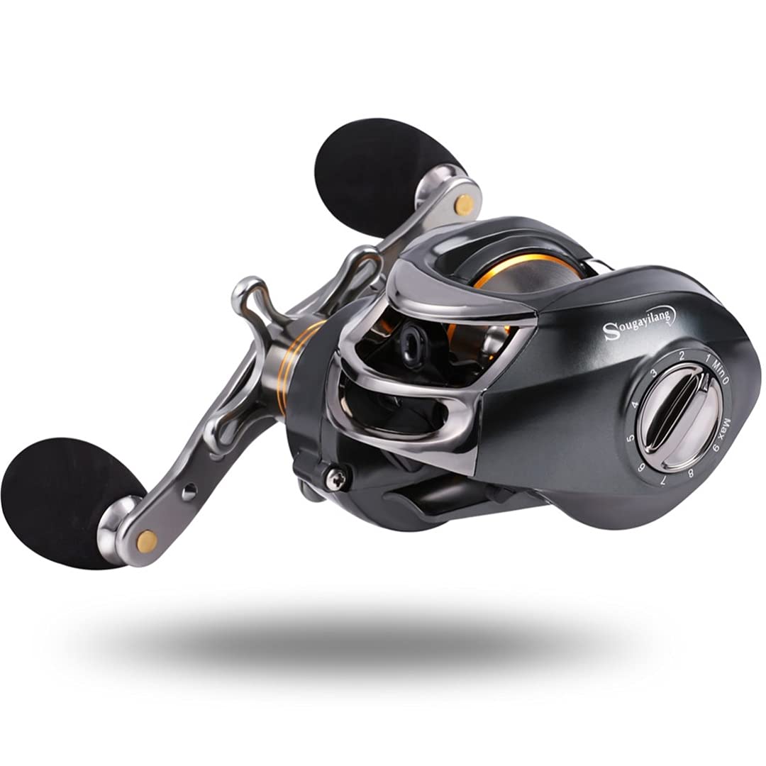 11 bearing fishing reel Amazon.com : High Speed Baitcasting Fishing Reels 11+1 Ball Bearings 7.0 :1  Reel Right/Left Handed Carp Fishing Reel Left Hand : Sports & Outdoors