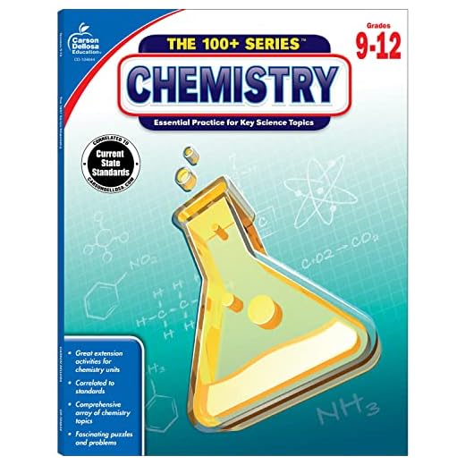 Carson Dellosa | The 100 Series: Chemistry Workbook | Grades 9-12, Science, 128pgs