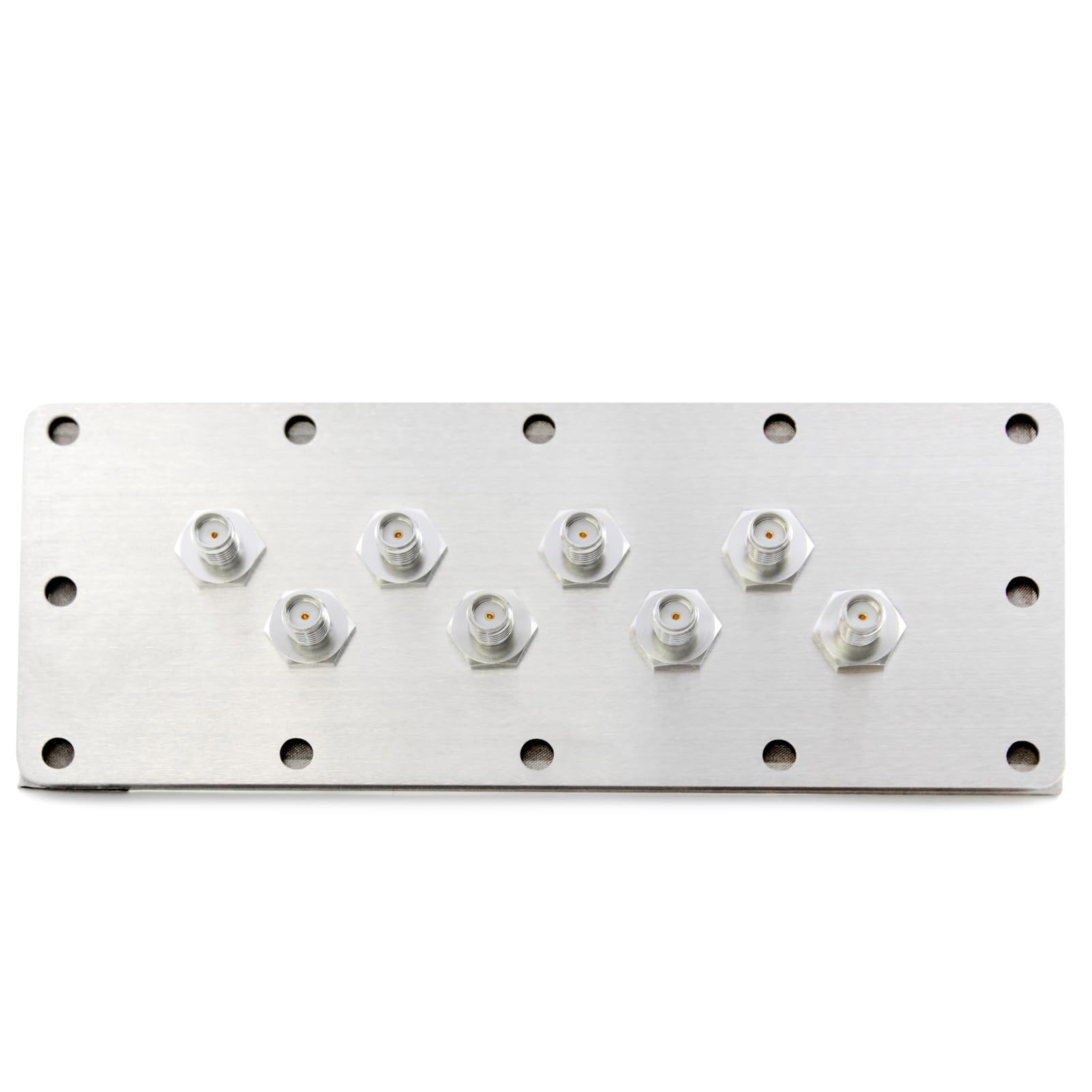 TOJOIN EMI-Filter Acht-Loch-SMA-Baffle-Baugruppe SMA-Buchse zu SMA-Buchse Schnittstellen Filter für RF Shield Box/HF-Abschirmbox/RF Shield Chamber/HF-Abschirmkammer/HF-Gehäuse/RF Enclosures