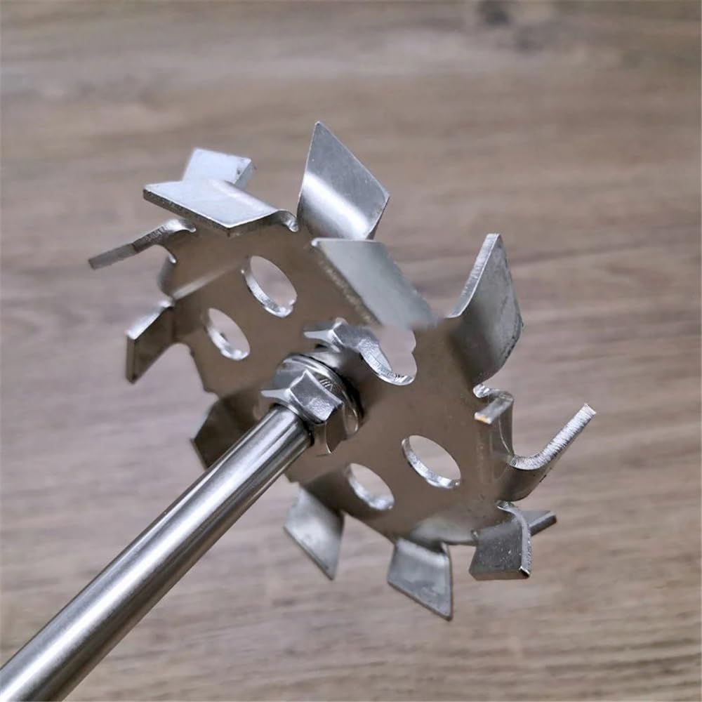 Mezclar las cucarachas, Juego de discos dispersores acero inoxidable 304 con varillas en varios tamaños(13cm disk with rod)
