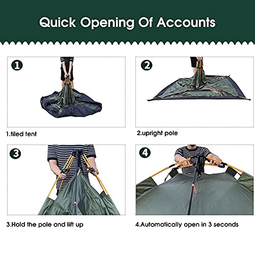 Carpa portátil para camping de 3 a 4 personas miniatura 2