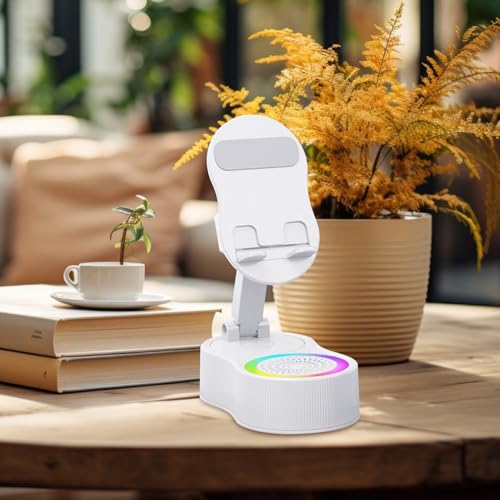 Support de téléphone portable pour table avec haut-parleur et micro réglable