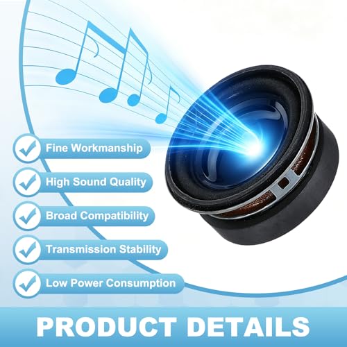 Altavoces pequeños de 3W para multimedia, mini bocina redonda de metal de 36 x 32 mm 3
