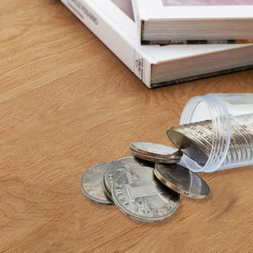 Tubos transparentes para monedas 32mm, pack de 10 miniatura 3