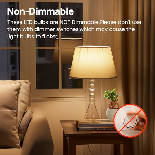 Image of Consciot A19 LED Light Bulb,60W Equivalent,8.5W 3000K Warm White,E26 Base,800 Lumens Non-Dimmable,Energy Efficient LED Light Bulbs,UL Listed for Home Lighting,5-Pack