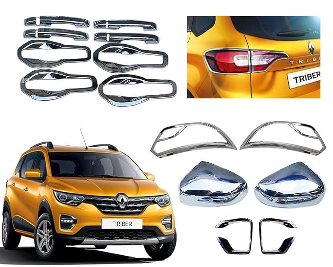 Exterior Chrome Accessories Combo Kit for Triber (2019-2023)(Set of 16Pcs)-image-5