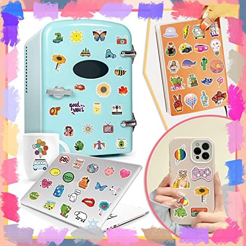 600Pcs Water Bottle Stickers, Cute Stickers for Teens, Waterproof Vinyl Aesthetic Stickers for Scrapbook, Laptops Stickers for Teens Kids Adults