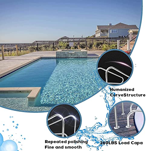 Barandal para piscina inground 31.5 x 31.5 pulgadas miniatura 4
